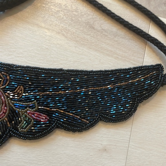 Vintage Lillian Vernon 6752 Beaded Belt beetle/ spider / bee design - Picture 8 of 11